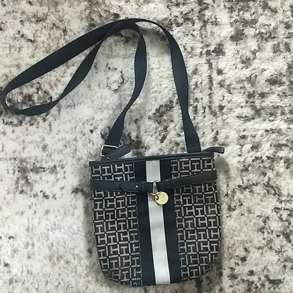 Tommy Hilfiger Black & White Crossbody Bag